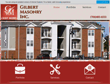 Tablet Screenshot of gilbertmasonryinc.com